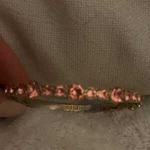 Givenchy Gold Bracelet with Pink Accents